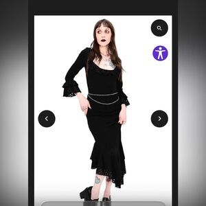 Foxblood heart lace skirt